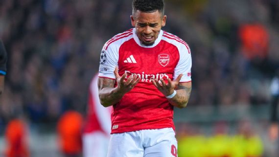 Gabriel Jesus returned for Arsenal after 11 months out against Club Brugge on Wednesday.