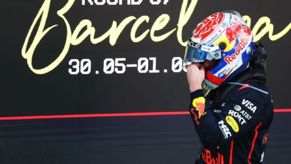 Max Verstappen in pista