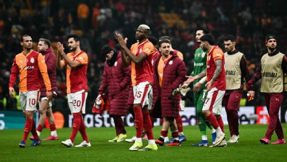Galatasaray players in action
