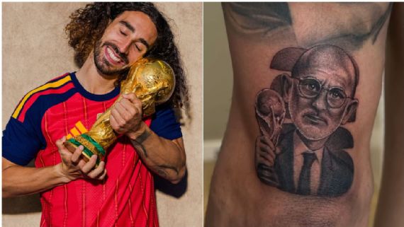 Cucurella's tattoo