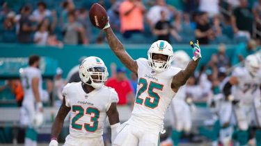 HOUSTON, TX - OCTOBER 25: Miami Dolphins defensive back Cornell