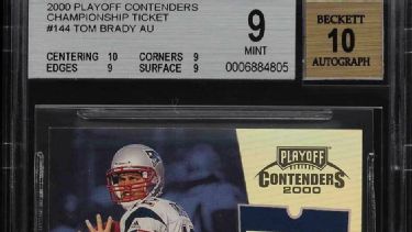 Tom Brady's signed rookie card sells for record $2.25 million