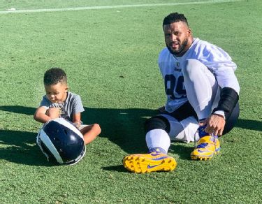 Watch: Aaron Donald shares highlights from his youth football camp