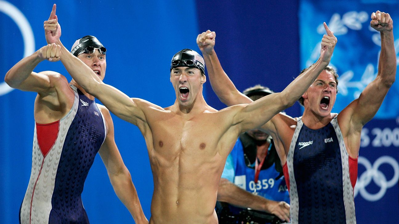 Las 23 medallas de oro de Michael Phelps en imágenes - ESPN, image size:1296x729