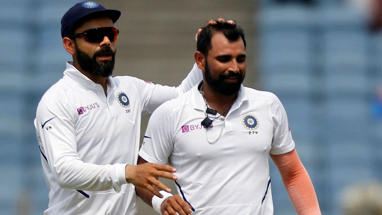 Stats - how does Kohli's Test bowling attack compare with the best?