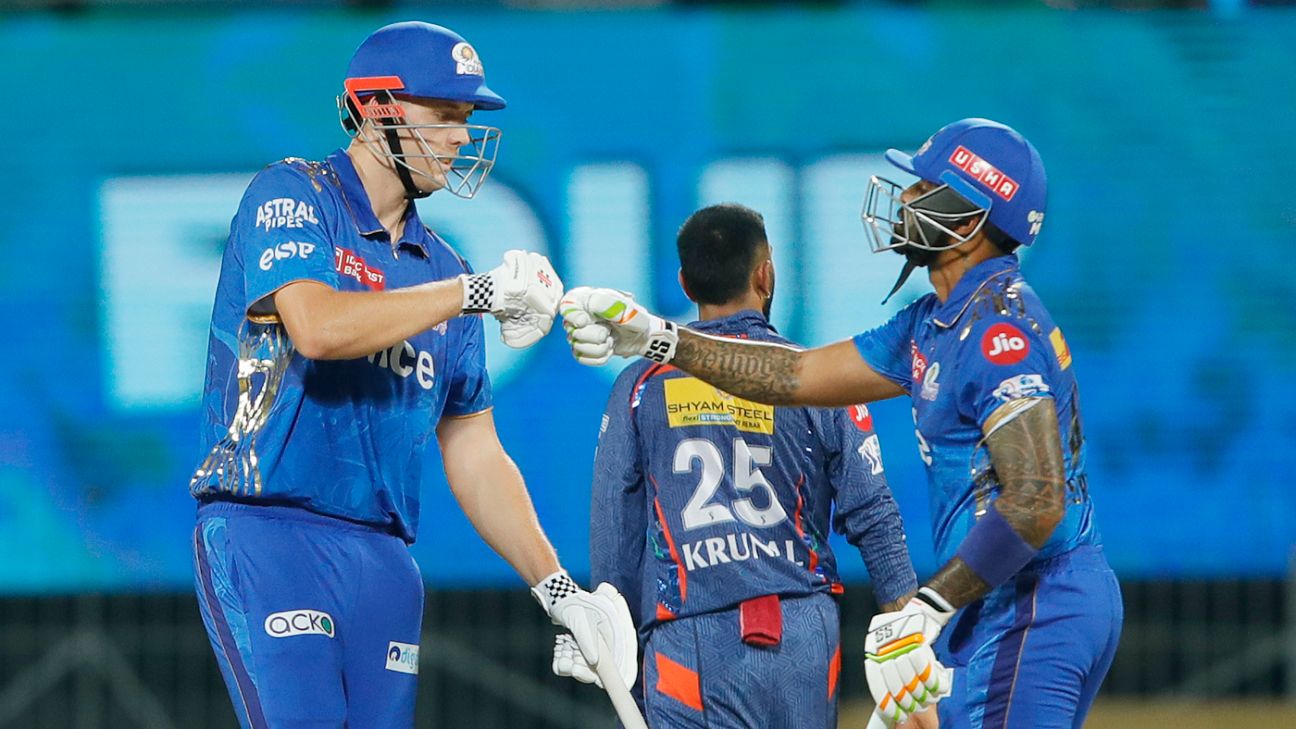 mumbai indians match score