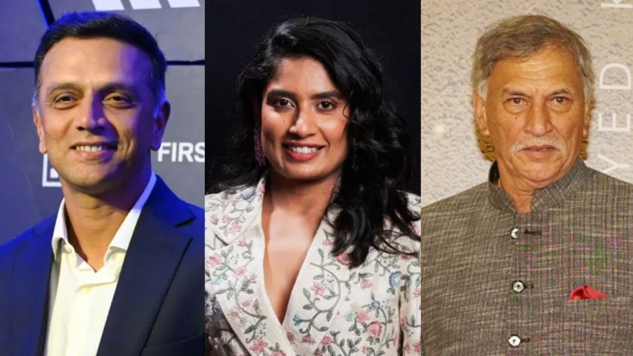 Rahul Dravid, Mithali Raj e Roger Binny ganham prêmios BCCI pelo conjunto de sua obra