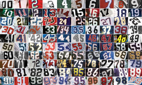 The best athletes to have worn numbers 00-99