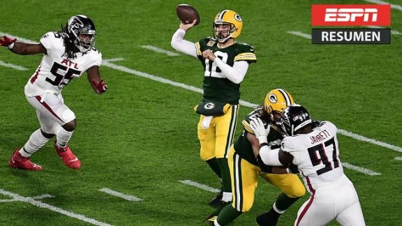 Packers Dominaron A Falcons Con Brillante Noche De Aaron Rodgers Espn Video
