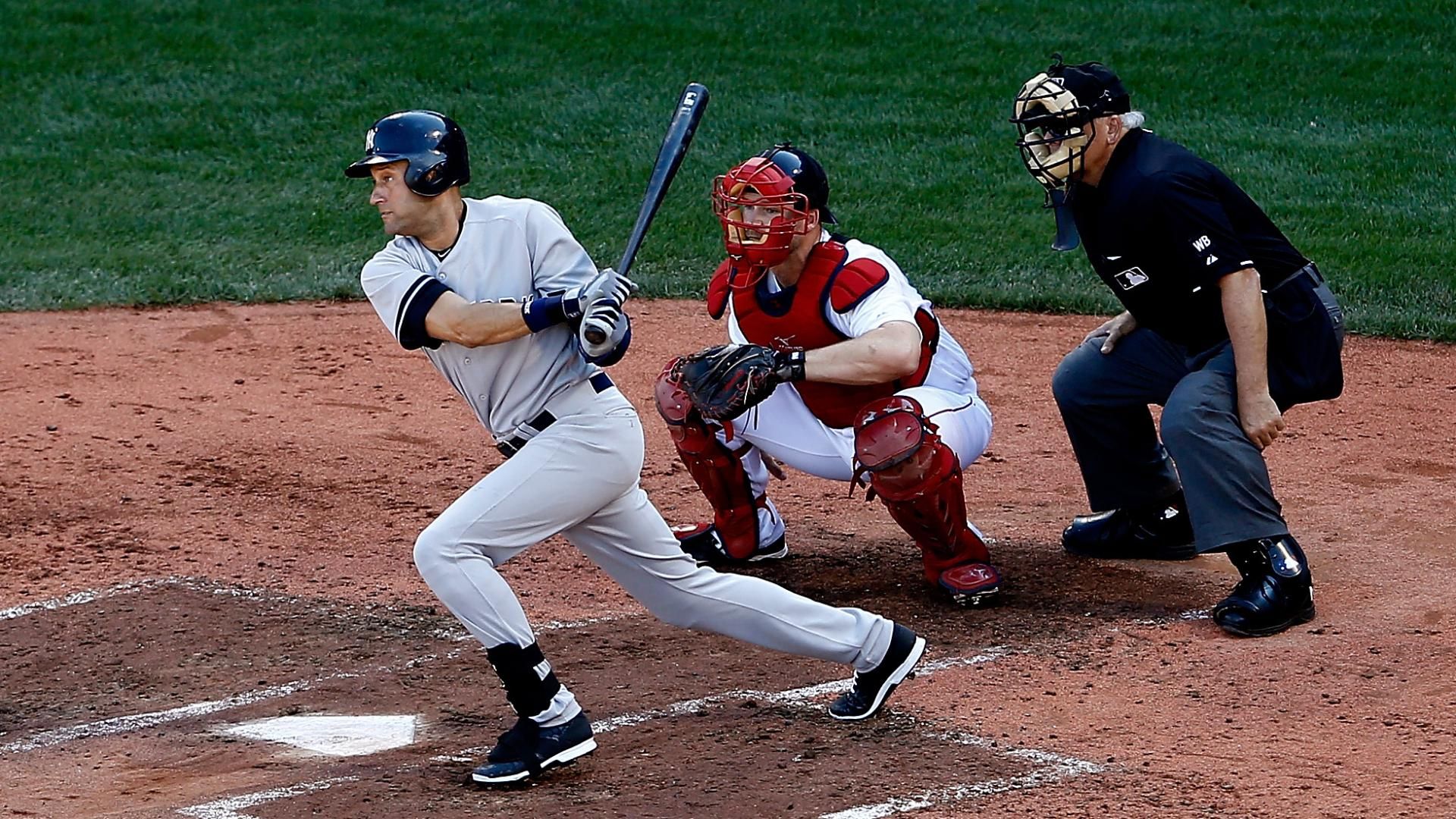 Derek Jeter Has RBI Single In Last At-Bat