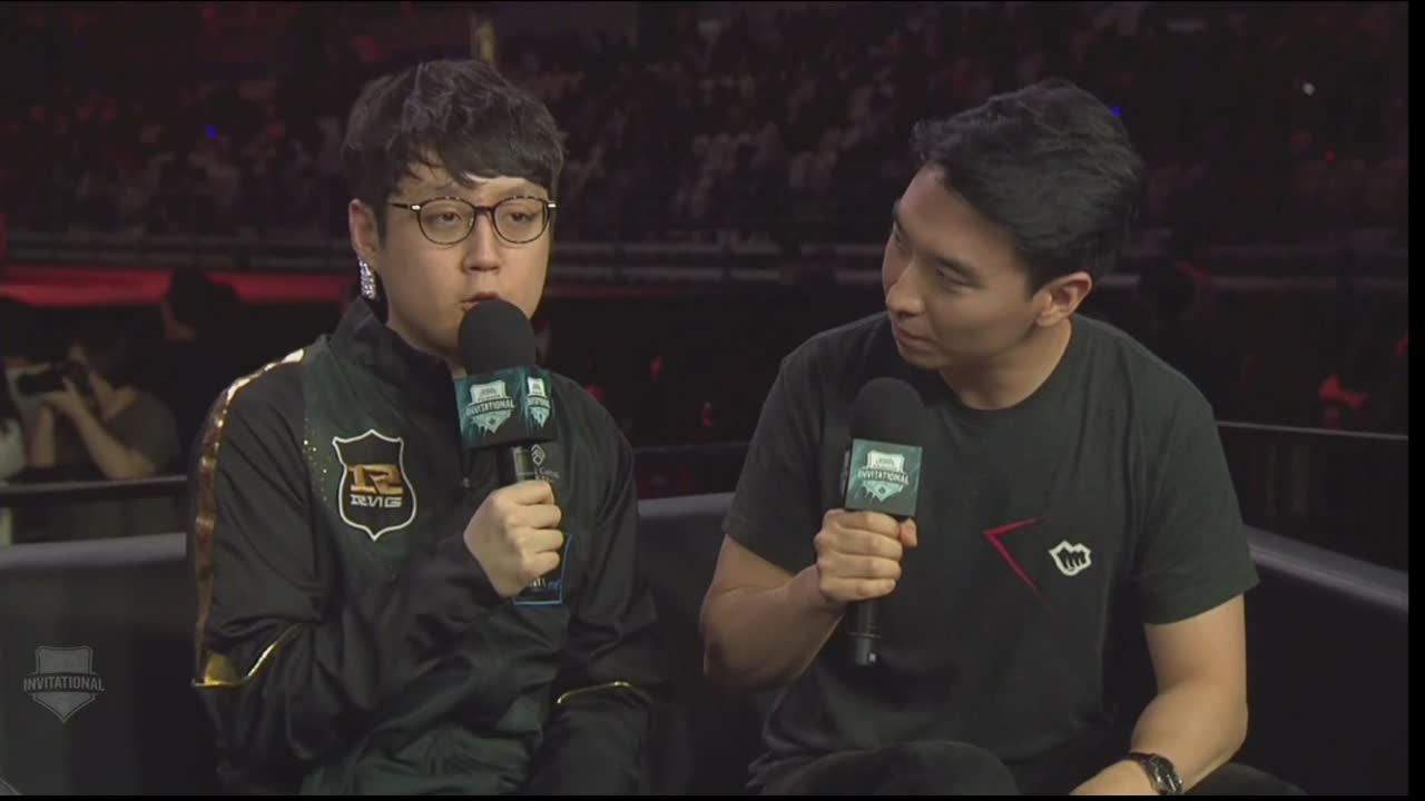 LoL Mid-Season Invitational: Group Stage: Post game with RNG's Mata ...