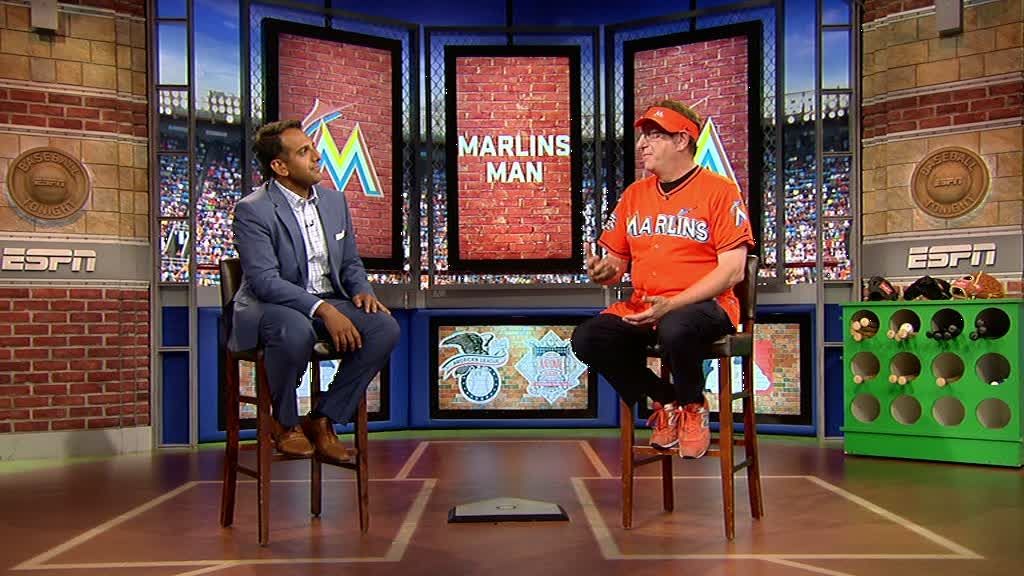 I'm not trying to be a celebrity': A night with Marlins Man at the