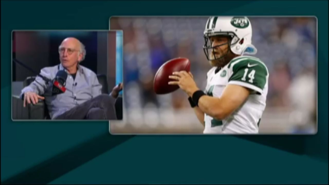 Ryan Fitzpatrick totally zinged Larry David at Jets camp