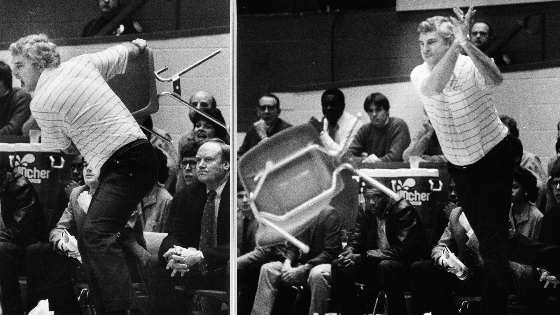 On this date: Bobby Knight throws a chair - ESPN Video