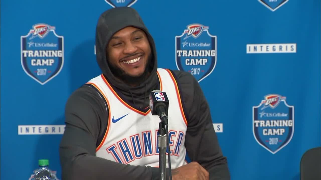 Melo Laughs At Idea Of Coming Off The Bench Espn Video