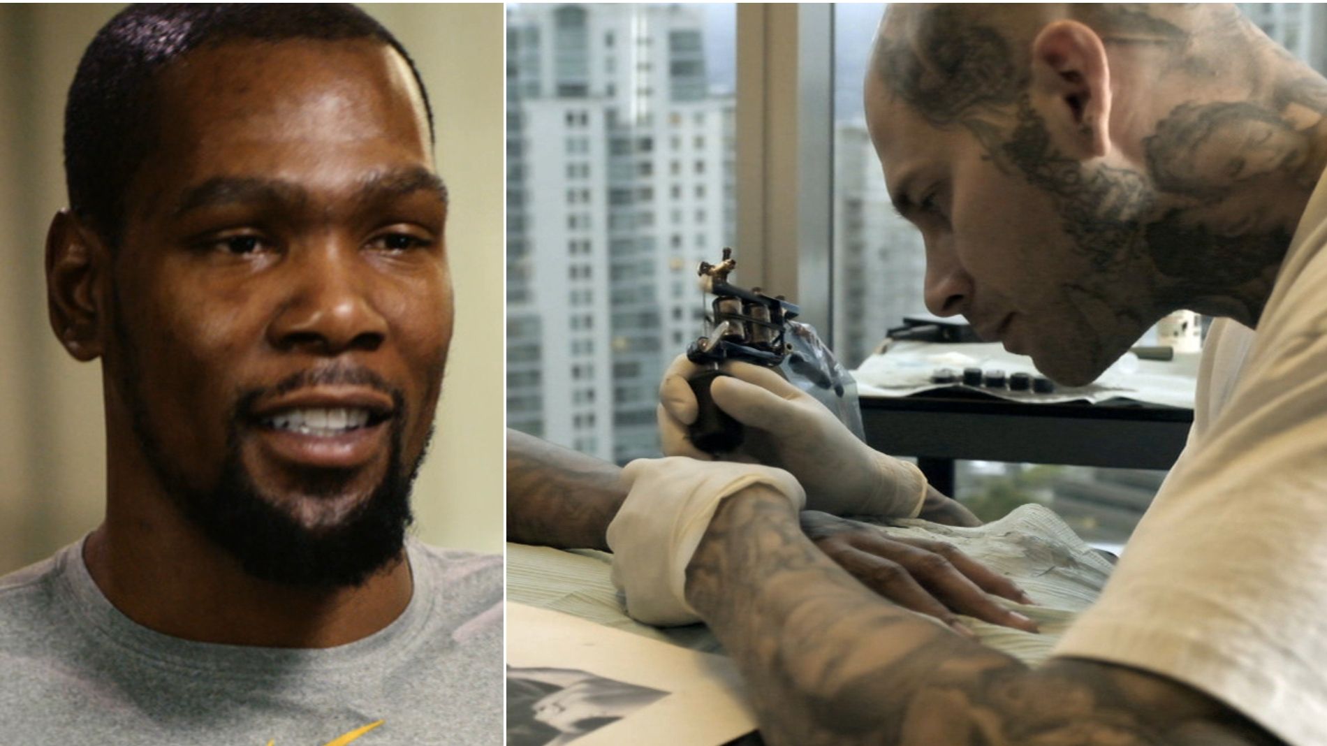 Nice Kicks on X: Steve Wiebe is the tattoo artist responsible for your  favorite NBA athletes and celebs tattoos. Tatum and Wiebe have collaborated  in the past on an Air Jordan 37