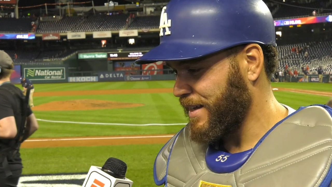 Russell Martin keys big inning for Dodgers to push Nationals to