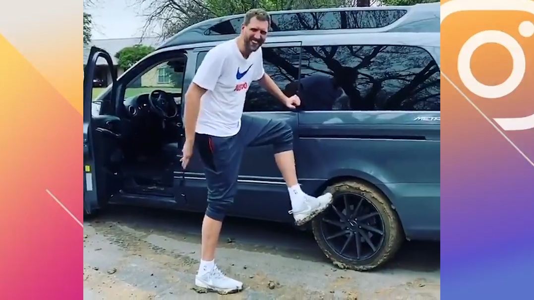 Dirk calls Williams for help out of the mud - ESPN Video