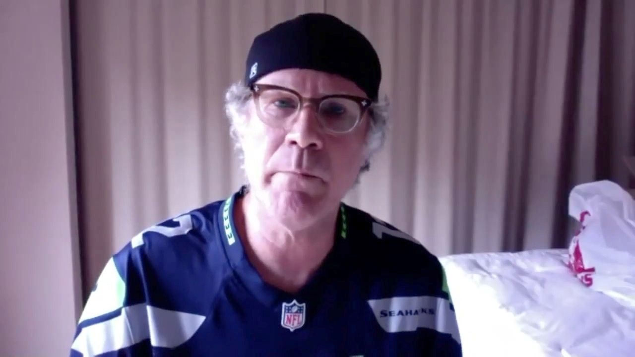 Will Ferrell Crashes Seahawks Meeting As Greg Olsen Espn Video