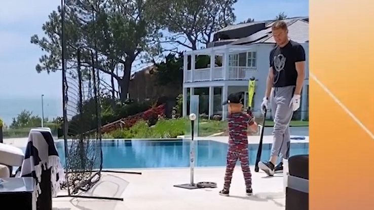 Freddie Freeman's son has adorable batting practice celebration - ESPN ...