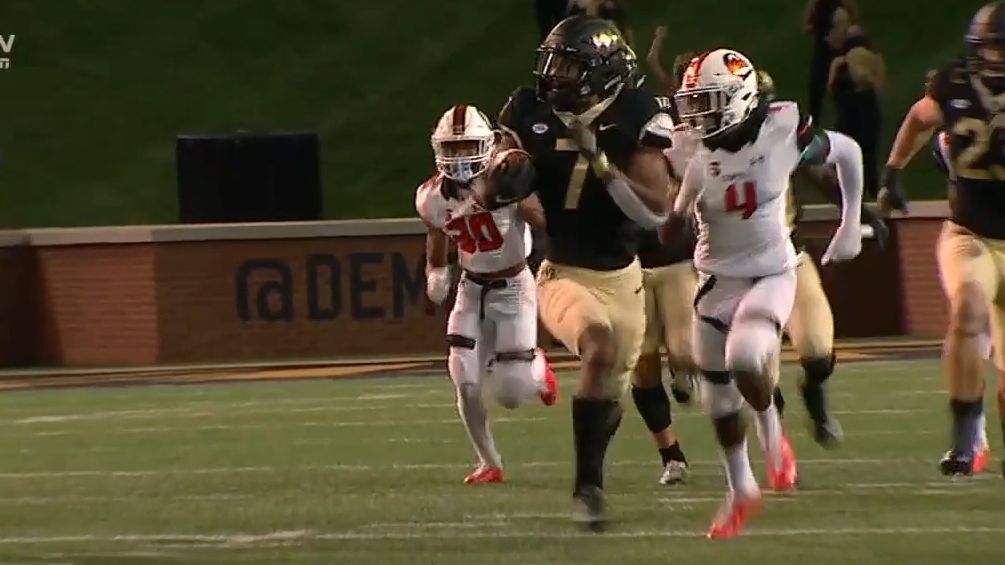 Greene returns kickoff 96 yards for Wake Forest TD ESPN Video