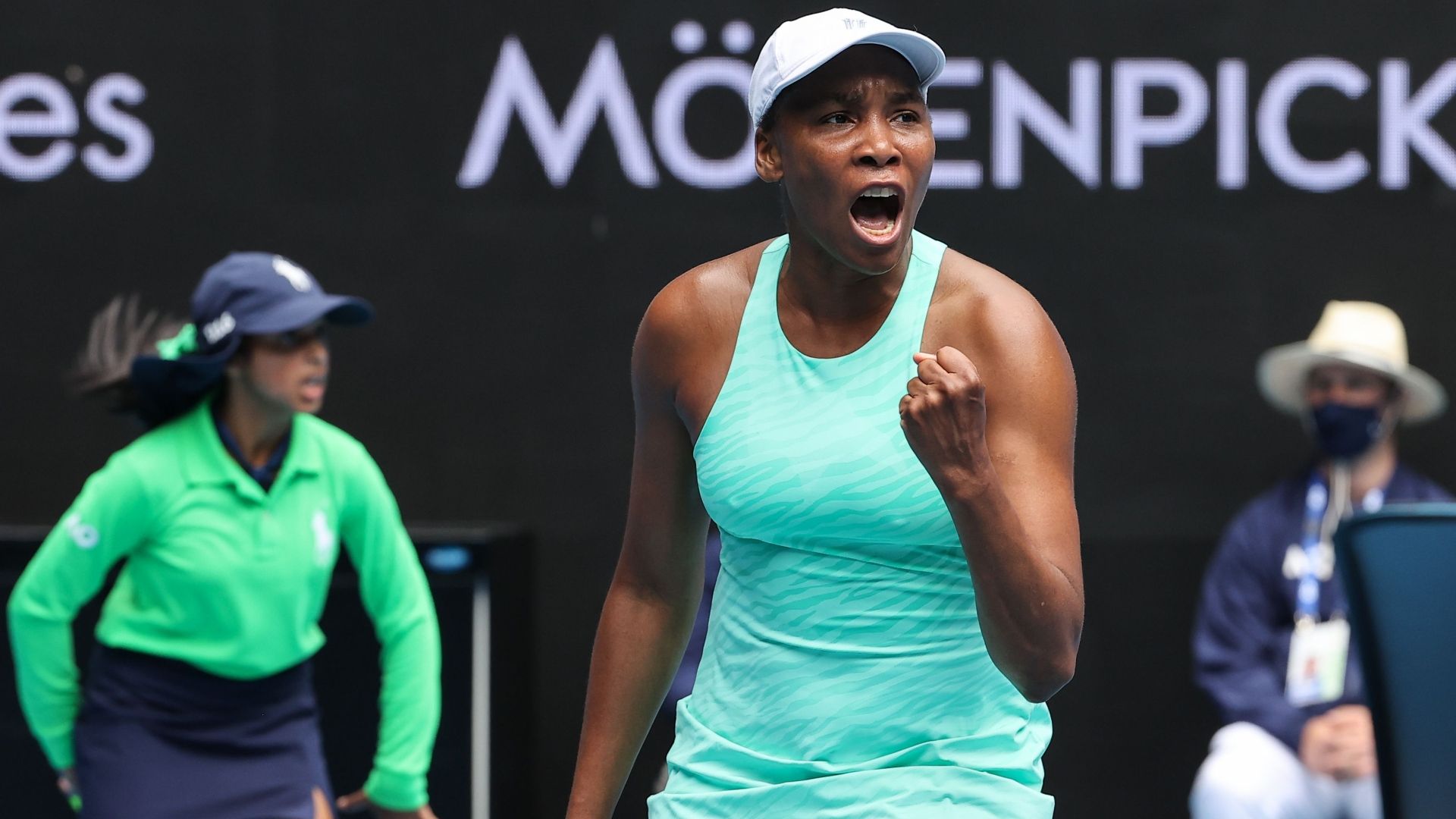 Win Williams Venus wins her first-round match in straight sets - ESPN Video