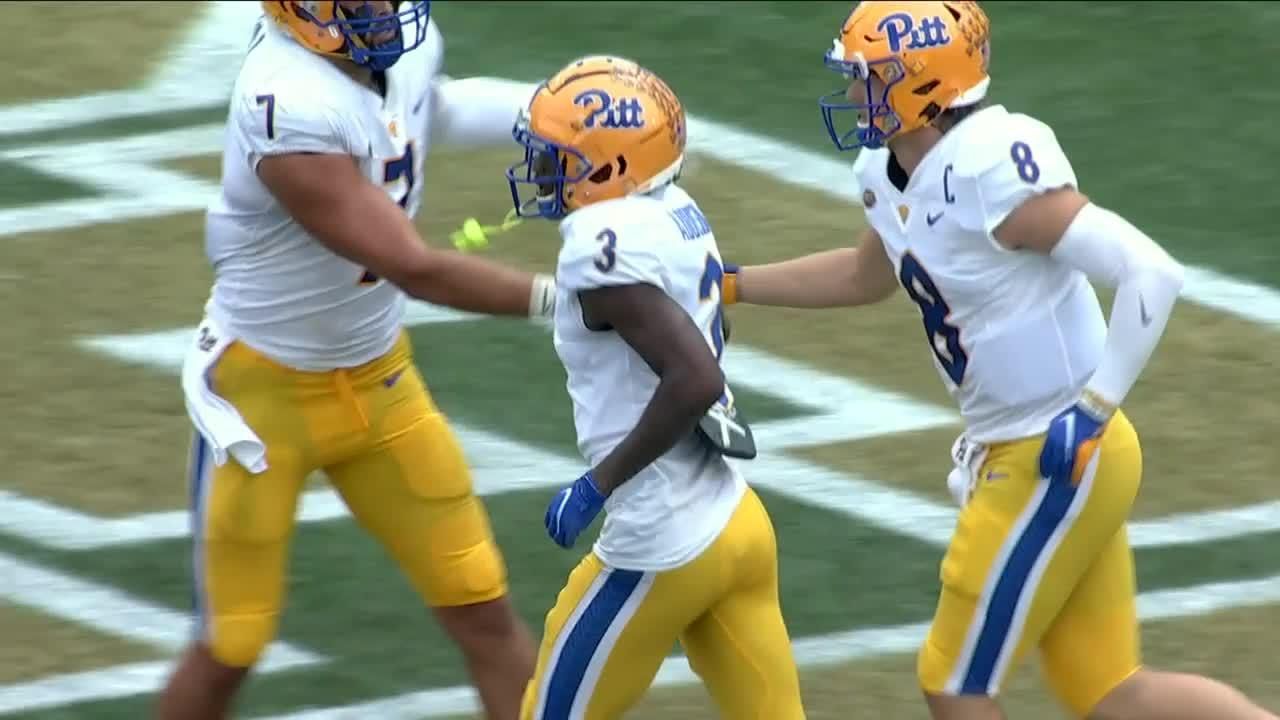 Kenny Pickett with 11yard TD pass to Jordan Addison vs. Tech