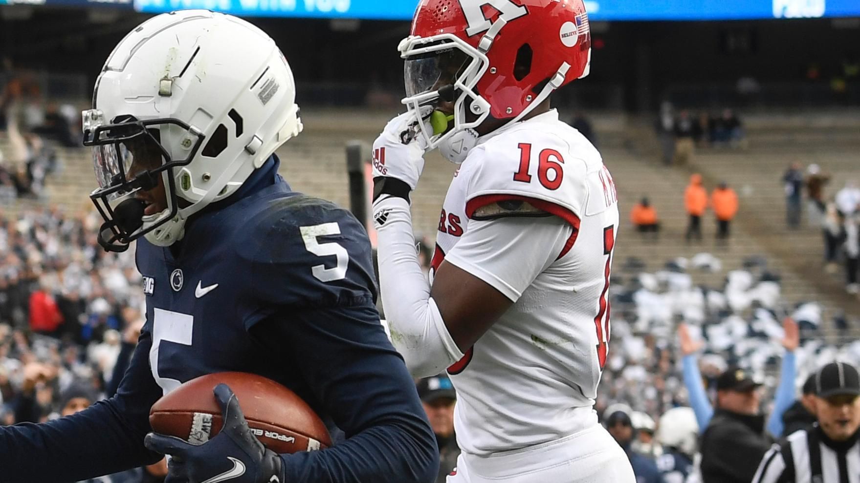 Jahan Dotson hauls it in for 8yard Penn State TD ESPN Video