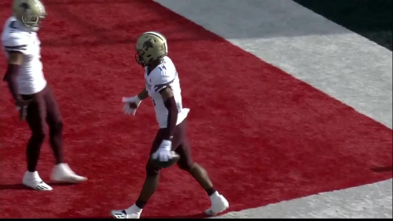Tyler Vitt throws 31yard Texas State TD ESPN Video