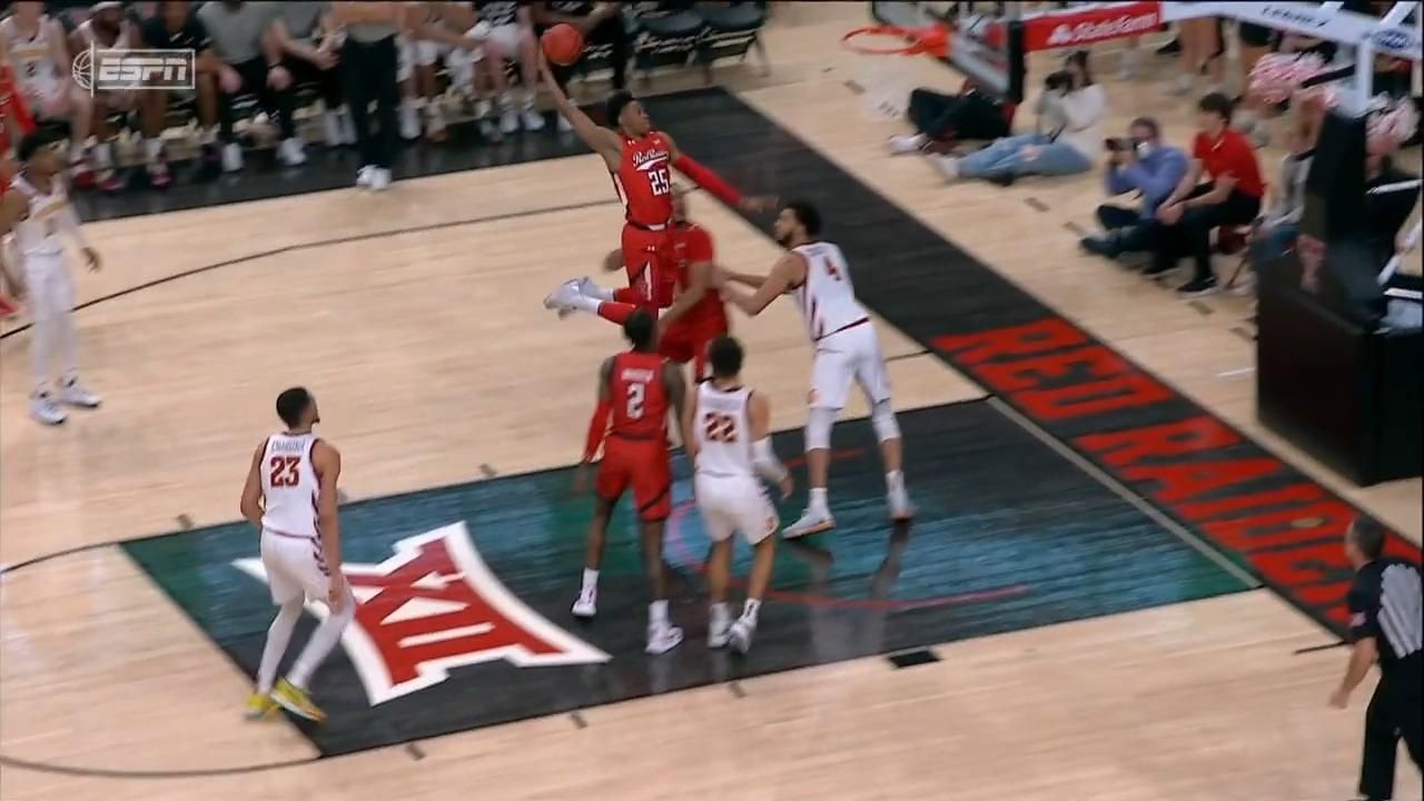 Texas Tech's Adonis Arms pulverizes the rim on this dunk - ESPN Video