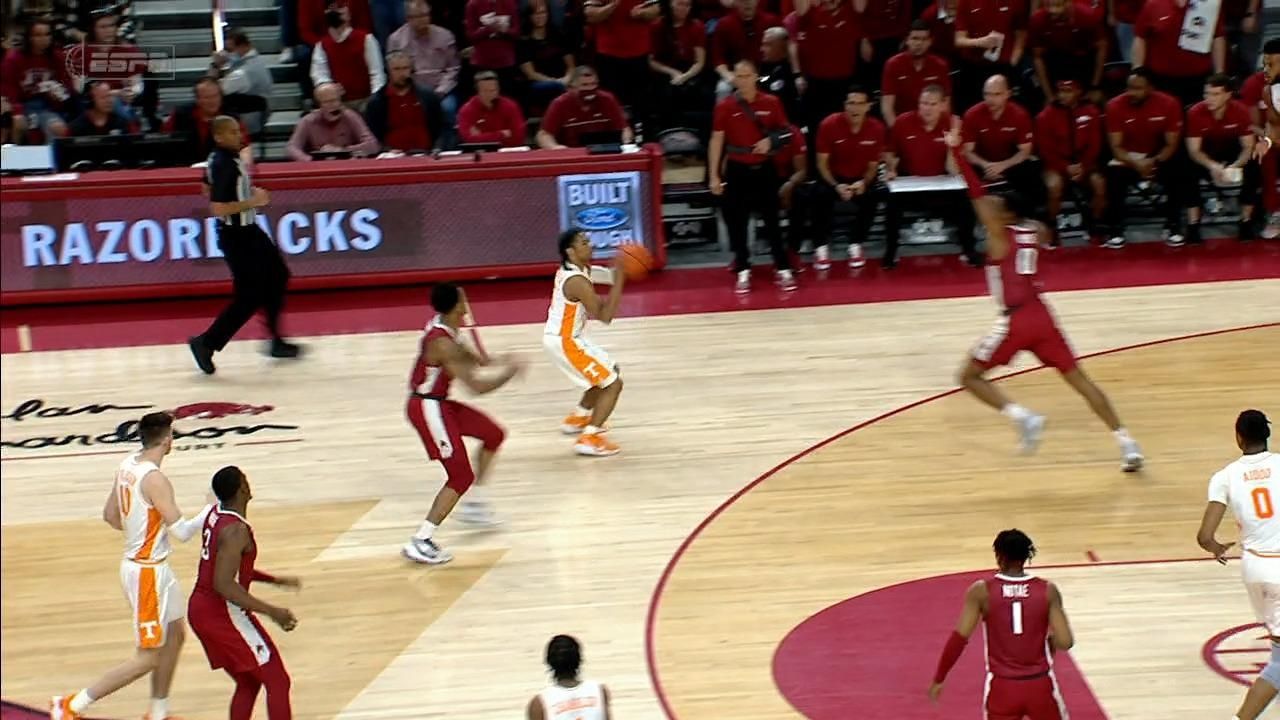 Zakai Zeigler Knocks Down The 3 Pointer From Range Espn Video