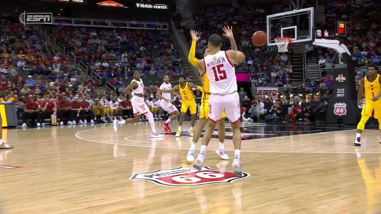 Kevin McCullar with the elite dime for a Texas Tech bucket - ESPN Video