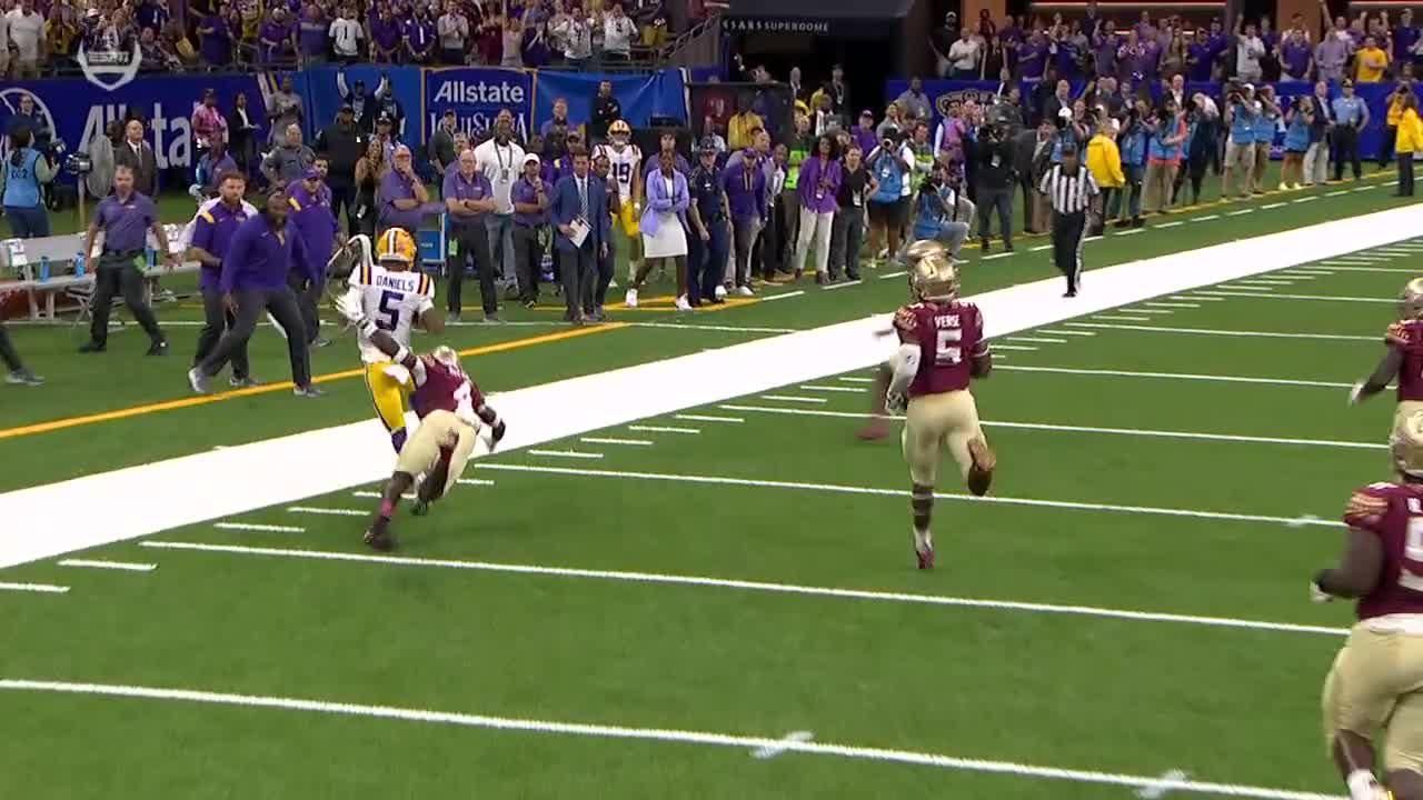 Jayden Daniels goes 40 yards on impressive rush for LSU ESPN Video