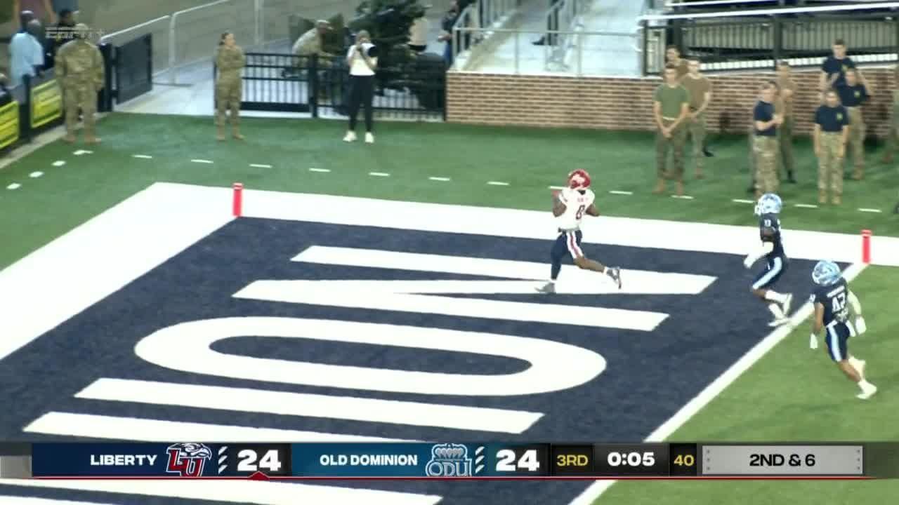 Dae Dae Hunter cruises for 32yard Liberty TD ESPN Video