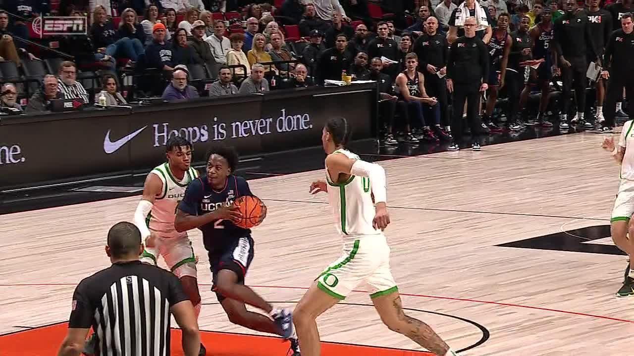 Tristen Newton gets the hoop and the harm for UConn - ESPN Video