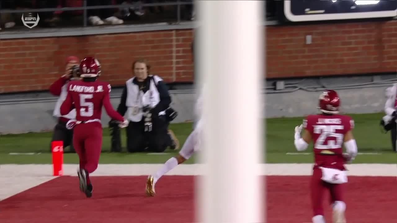 Michael Penix Jr. throws 47yard touchdown pass to Rome Odunze ESPN Video