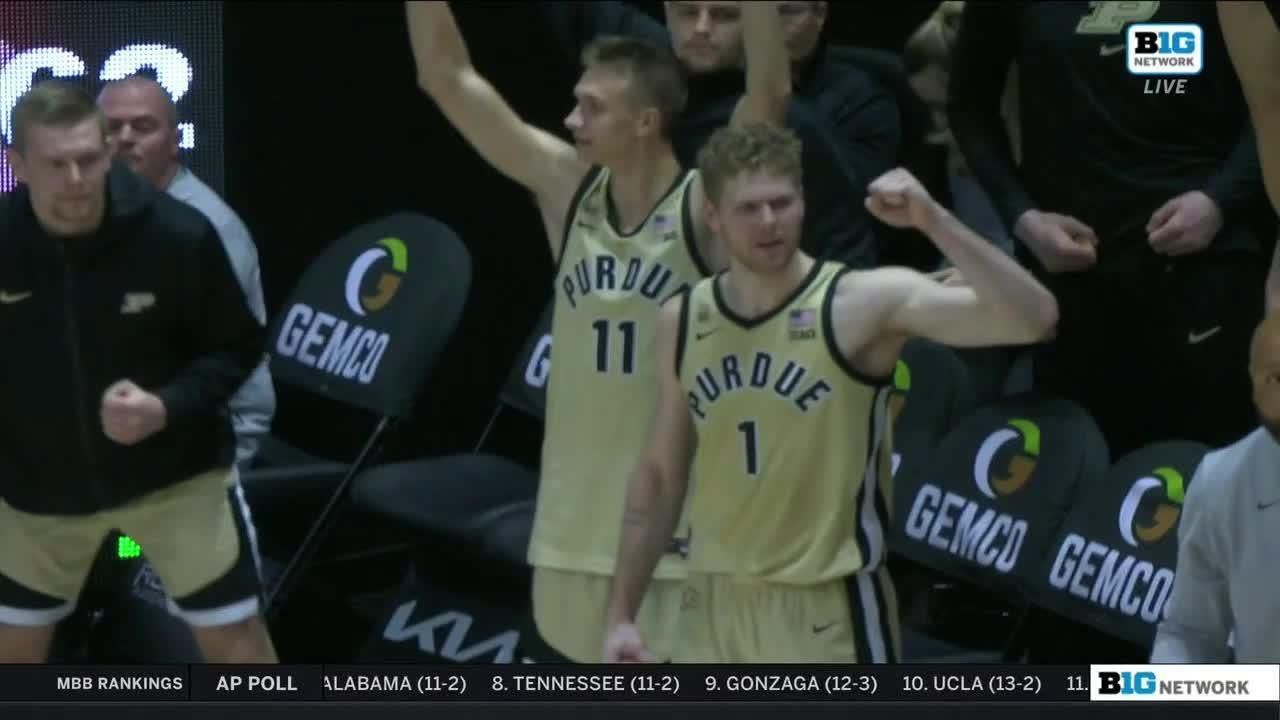 Fletcher Loyer drains huge 3pointer for Purdue ESPN Video