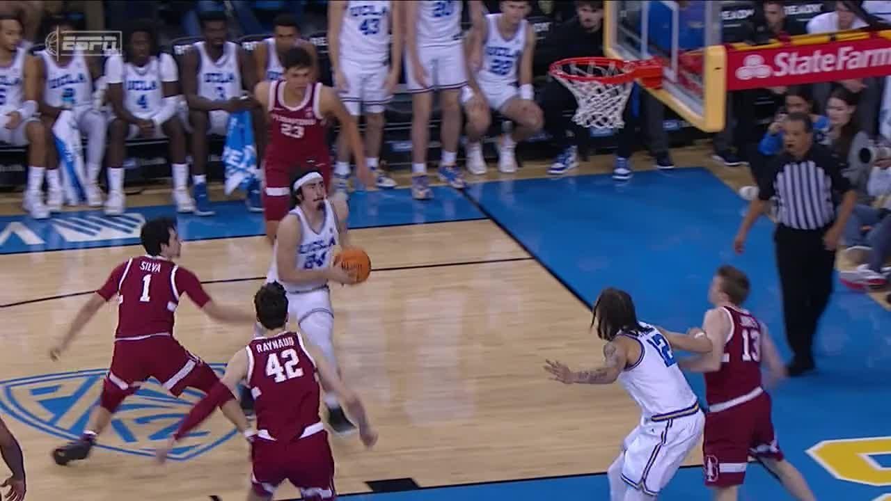 Jaime Jaquez Jr. goes upandunder for UCLA layup ESPN Video