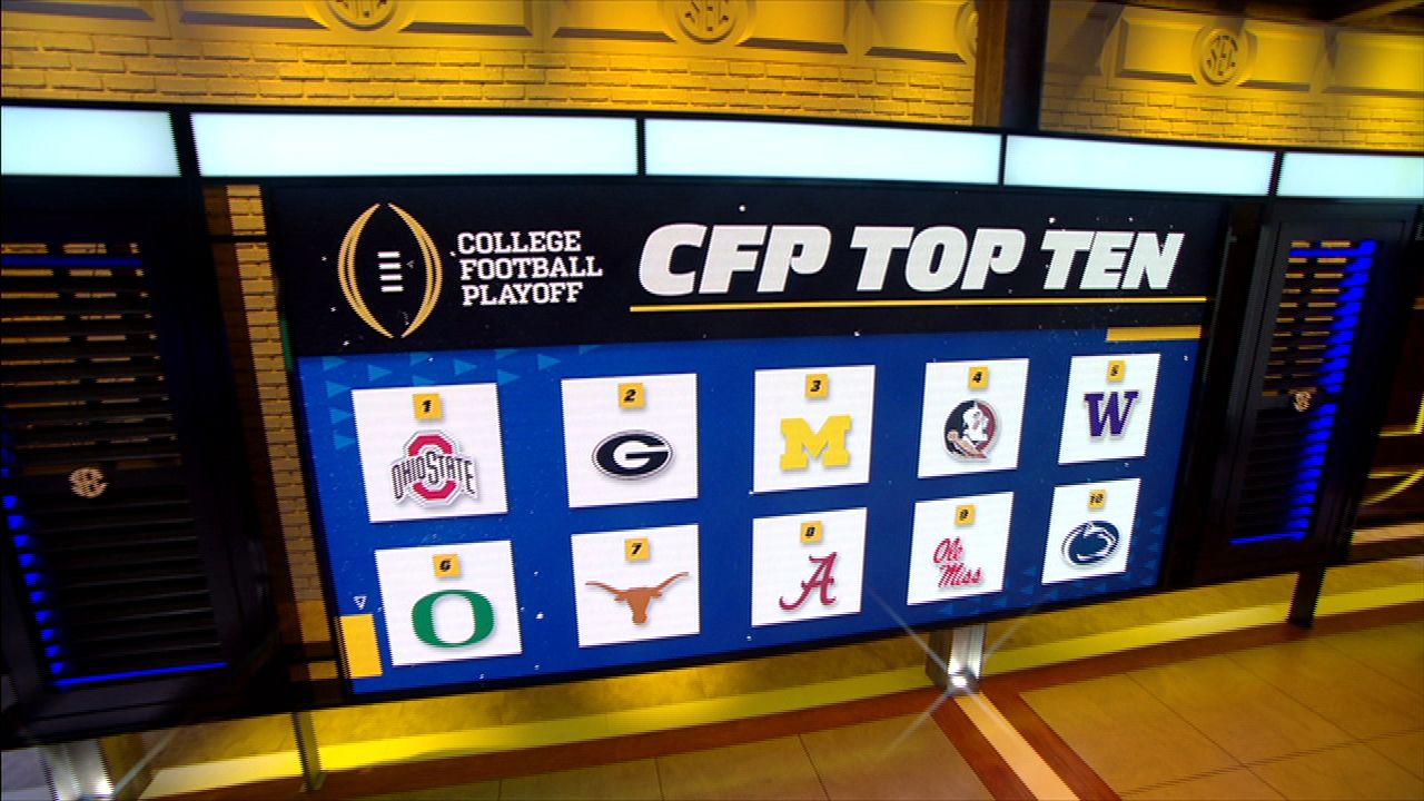 Latest CFP rankings descend into 'an oligopoly' ESPN Video