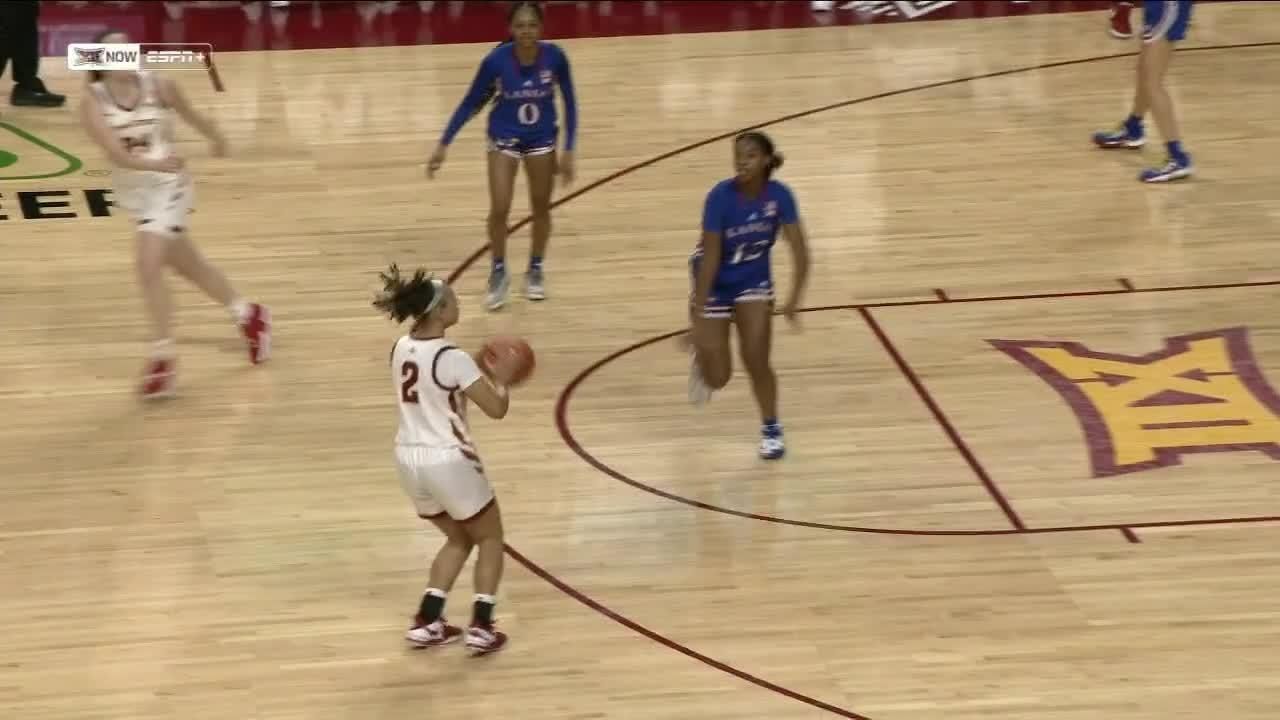 Arianna Jackson nails it from behind the arc - ESPN Video