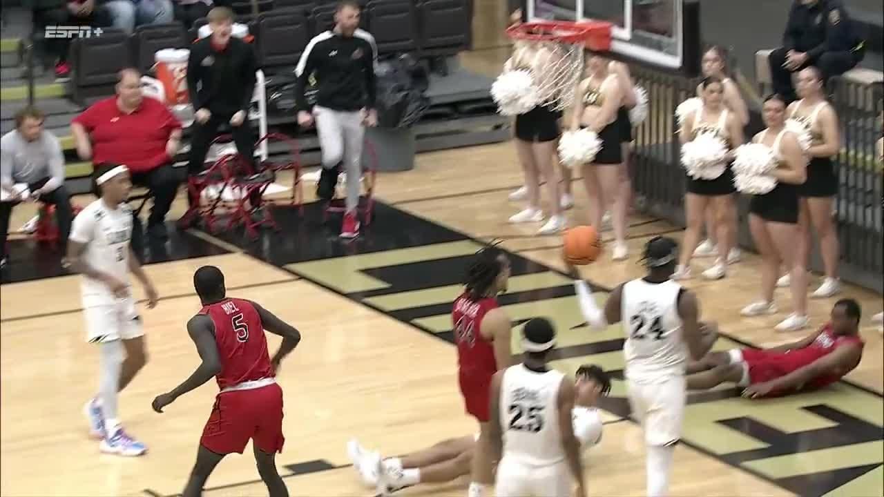 Braxton Stacker gets up for alley-oop jam vs. Lindenwood Lions - ESPN Video