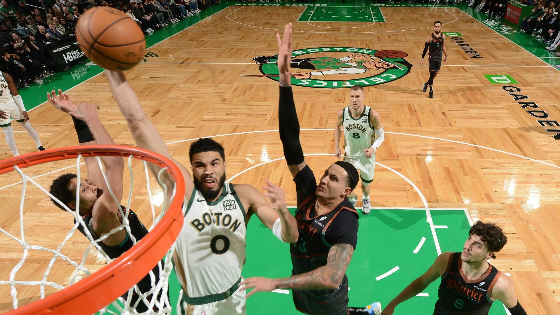 Jayson Tatum throws down huge onehanded jam ESPN Video