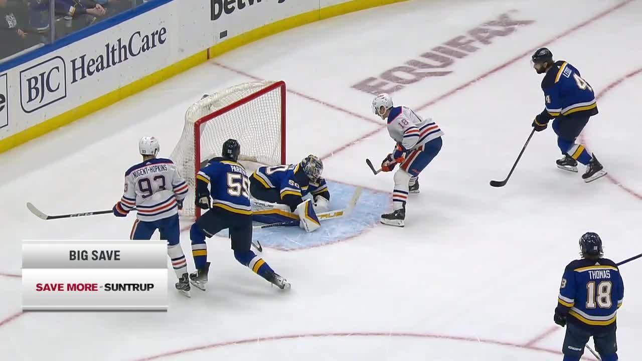 Jordan Binnington comes up with nice save ESPN Video