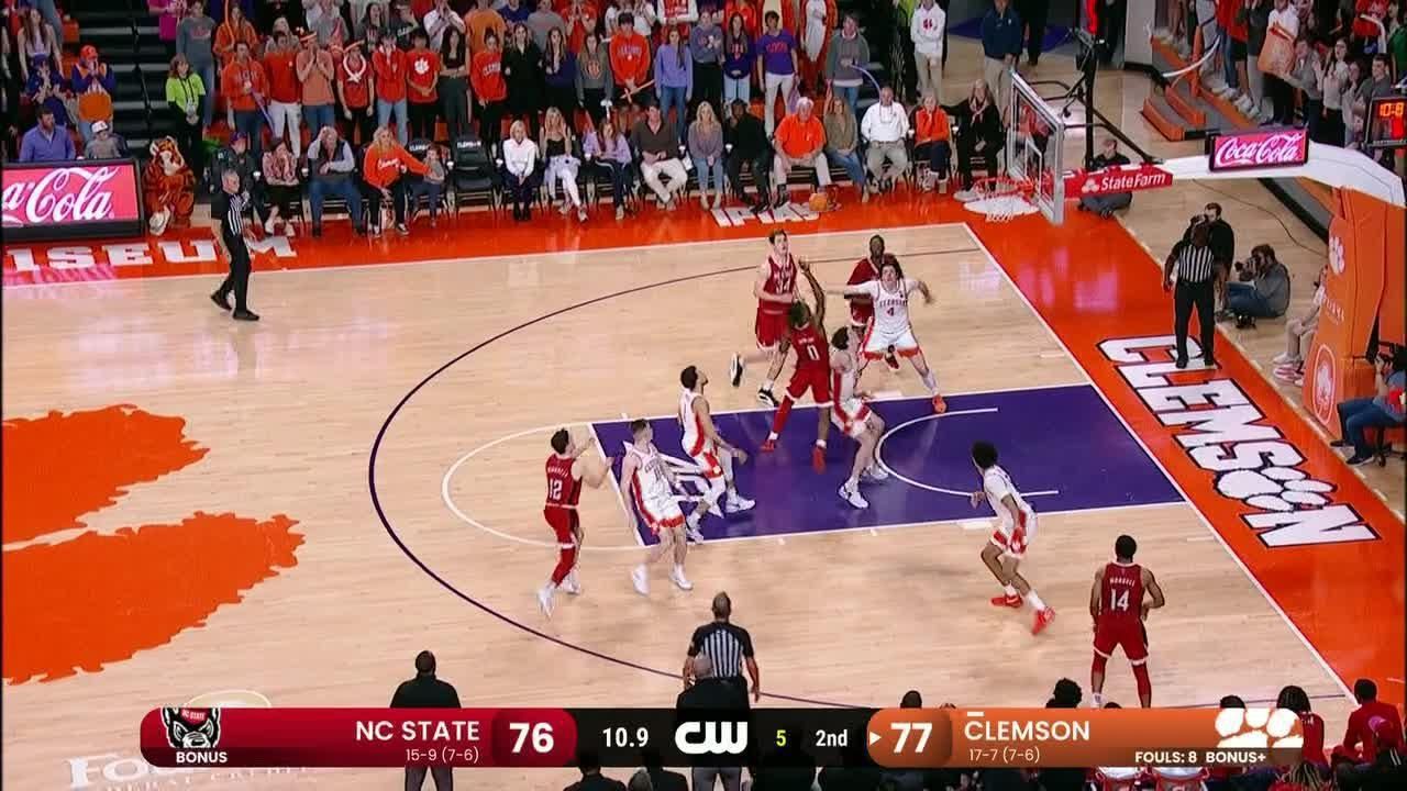 DJ Horne's layup seals it for NC State down the stretch vs. Clemson ...