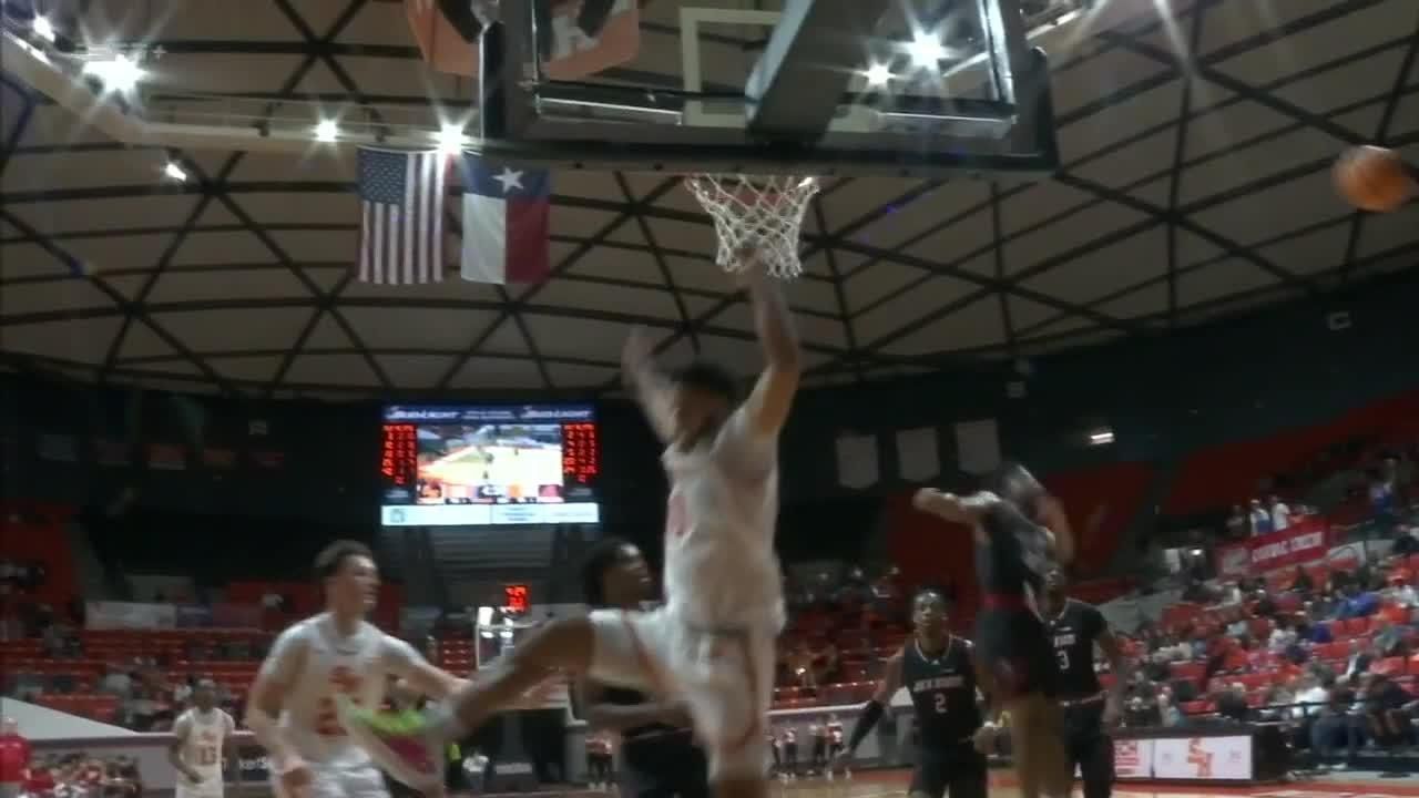 Kyky Tandy With The Massive Block At The Rim Espn Video 