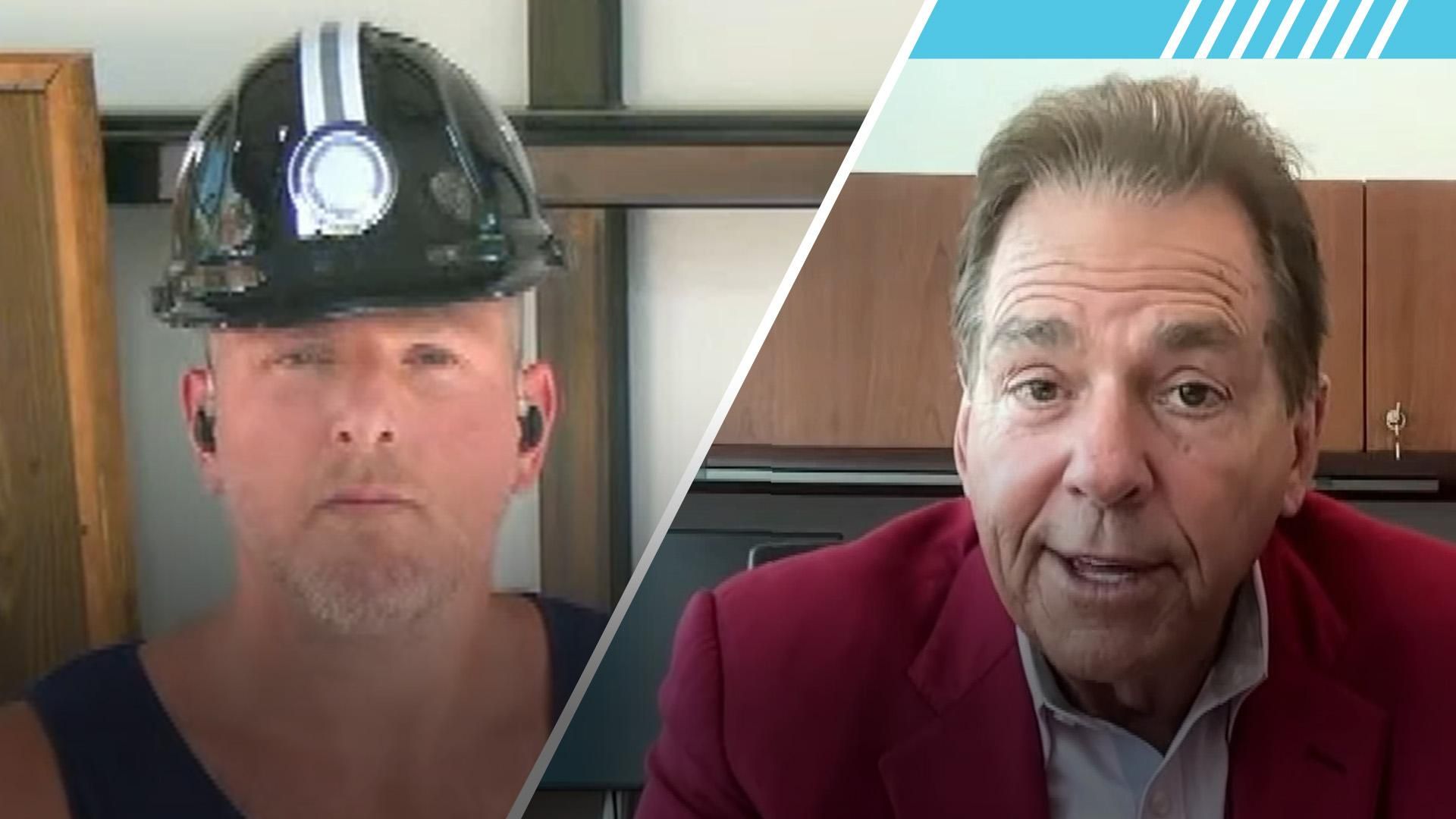 Nick Saban tells former WVU QB Pat White what his role would've been at