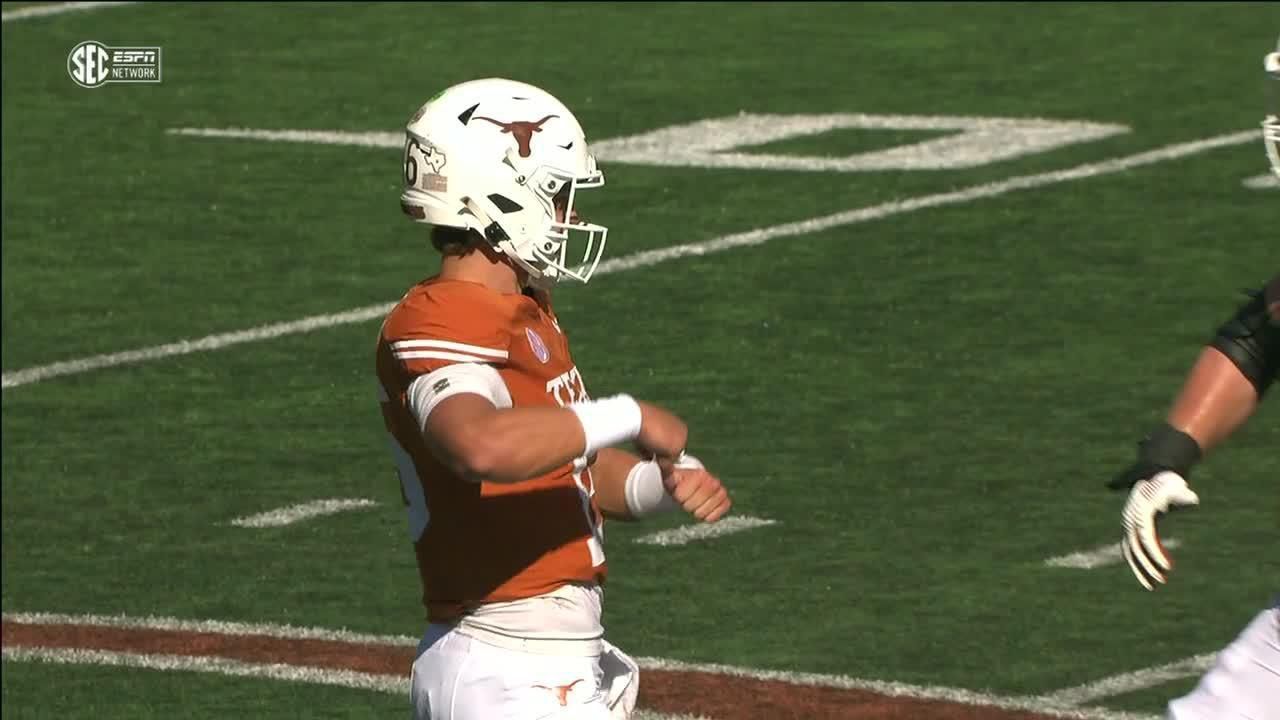 Arch Manning is hyped up after 49-yard TD pass - ESPN Video