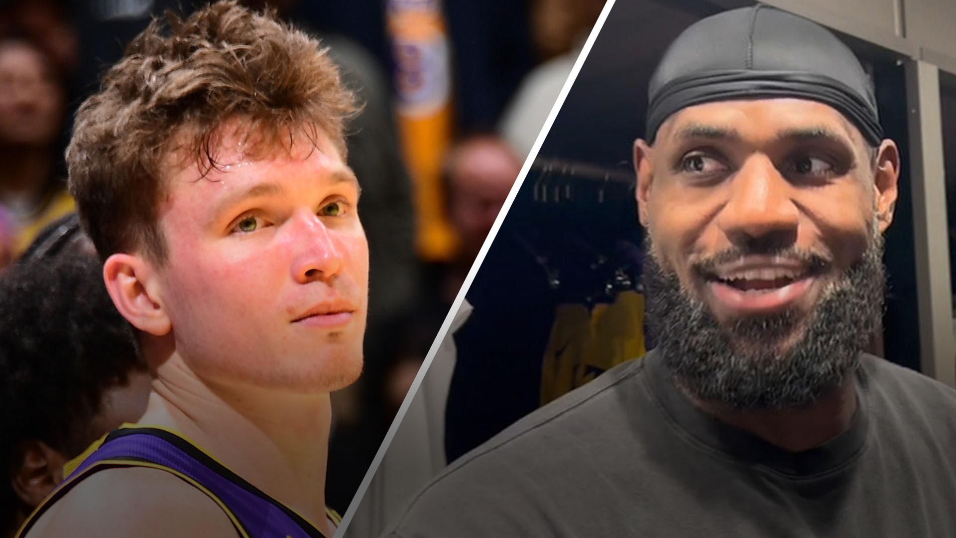 LeBron James has reporters laughing over Dalton Knecht draft comments