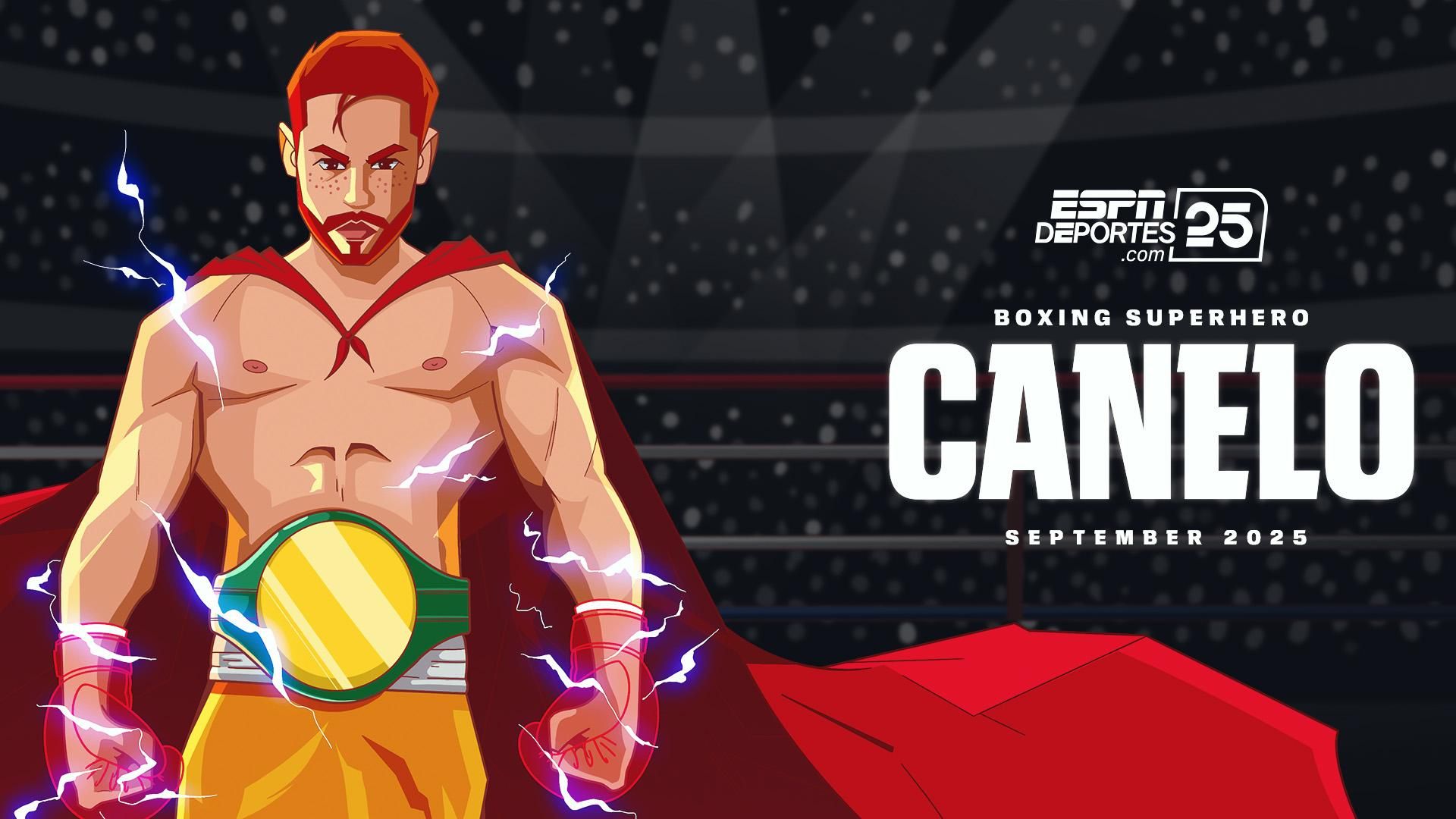 Canelo vs Crawford: Estadísticas Clave del Choque Épico en Las Vegas 4 1:39Canelo, the boxing superheroOn the 25th digital anniversary of ESPN Deportes, we take a lively look back at the career of Canelo Alvarez, the Hispanic boxer who has dominated the conversation in world sports.