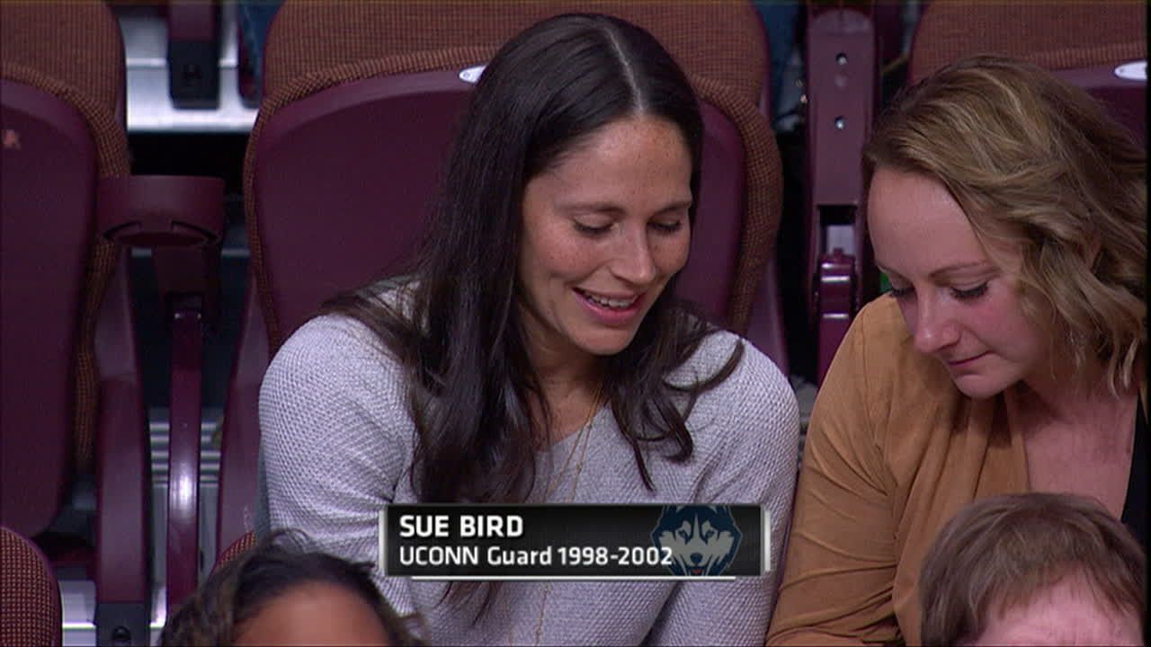Sue Bird and Maria Conlon in attendance for UCONN vs. FSU - ESPN Video.